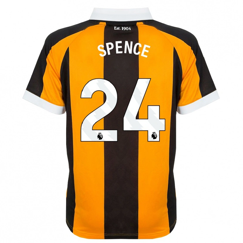 Danxen Mænd Emily Spence #24 Orange Sort Hvid Hjemmebane Spillertrøjer 2026/27 Trøje T-Shirt