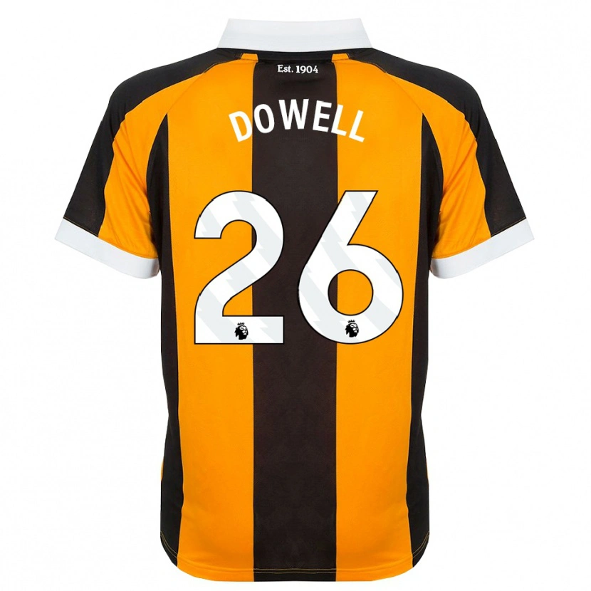 Danxen Mænd Kieran Dowell #26 Orange Sort Hvid Hjemmebane Spillertrøjer 2026/27 Trøje T-Shirt