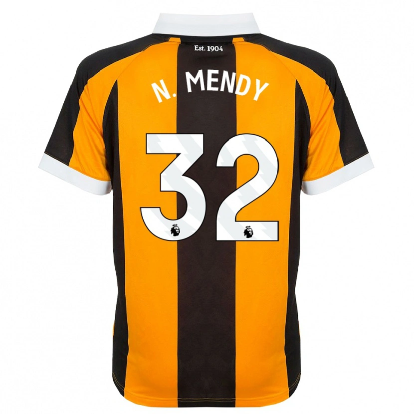 Danxen Mænd Nobel Mendy #32 Orange Sort Hvid Hjemmebane Spillertrøjer 2026/27 Trøje T-Shirt