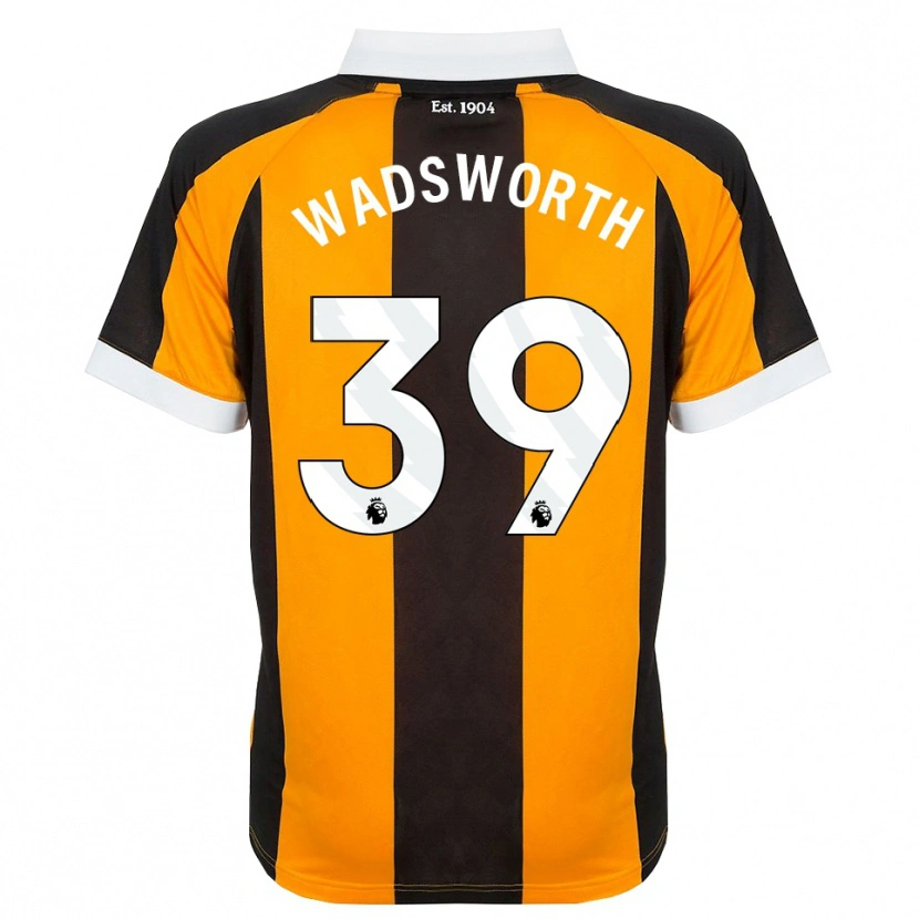 Danxen Mænd Noah Wadsworth #39 Orange Sort Hvid Hjemmebane Spillertrøjer 2026/27 Trøje T-Shirt