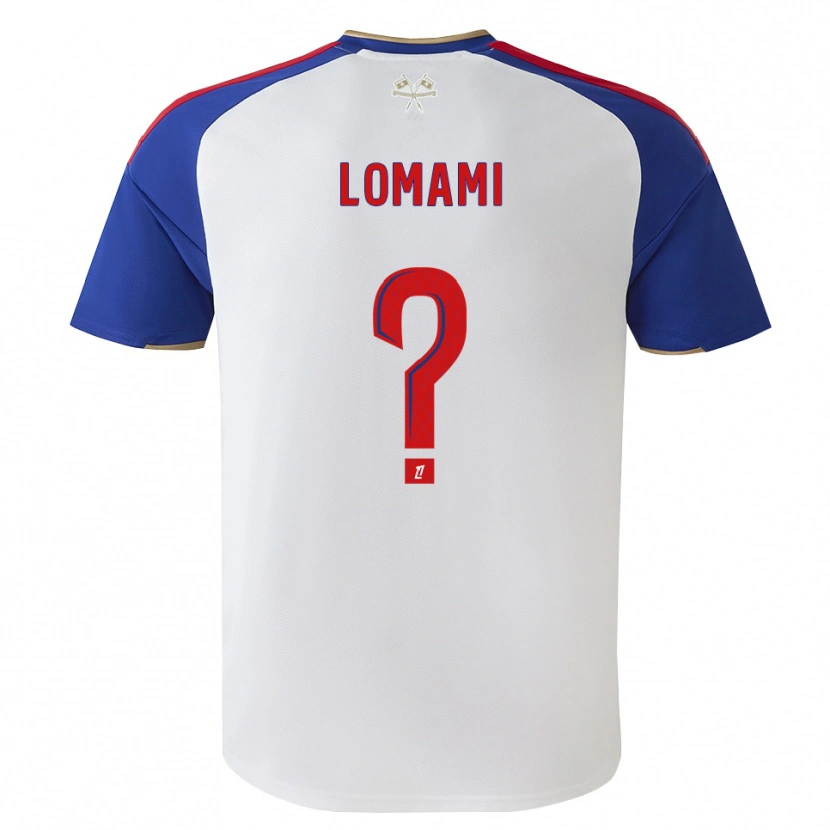 Danxen Mænd Irvyn Lomami #0 Kongeblå Rød Hvid Hjemmebane Spillertrøjer 2026/27 Trøje T-Shirt