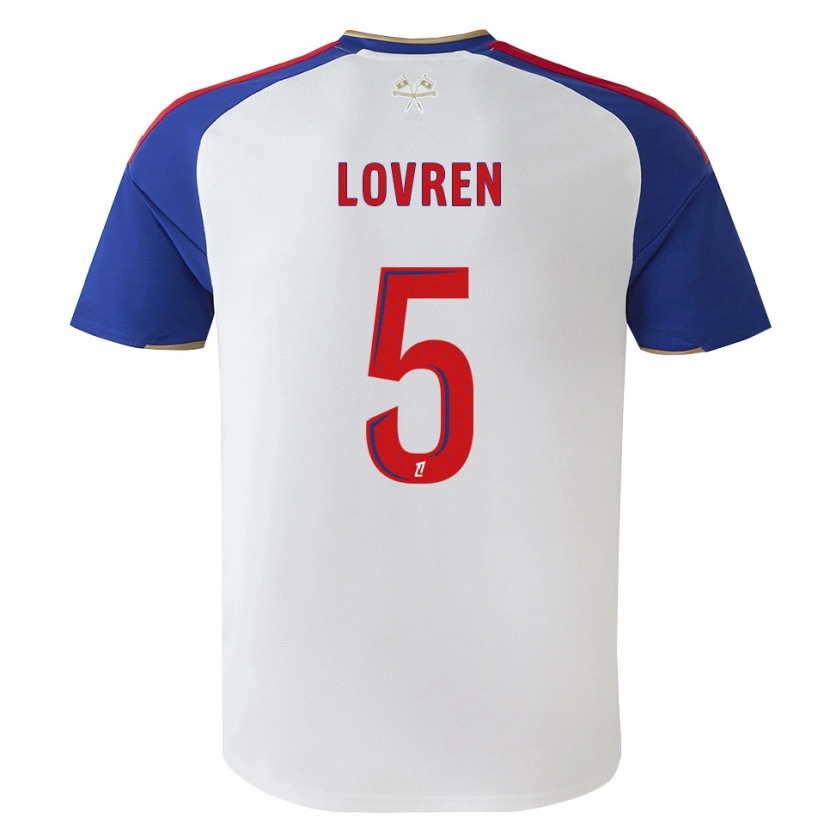 Danxen Mænd Dejan Lovren #5 Kongeblå Rød Hvid Hjemmebane Spillertrøjer 2026/27 Trøje T-Shirt