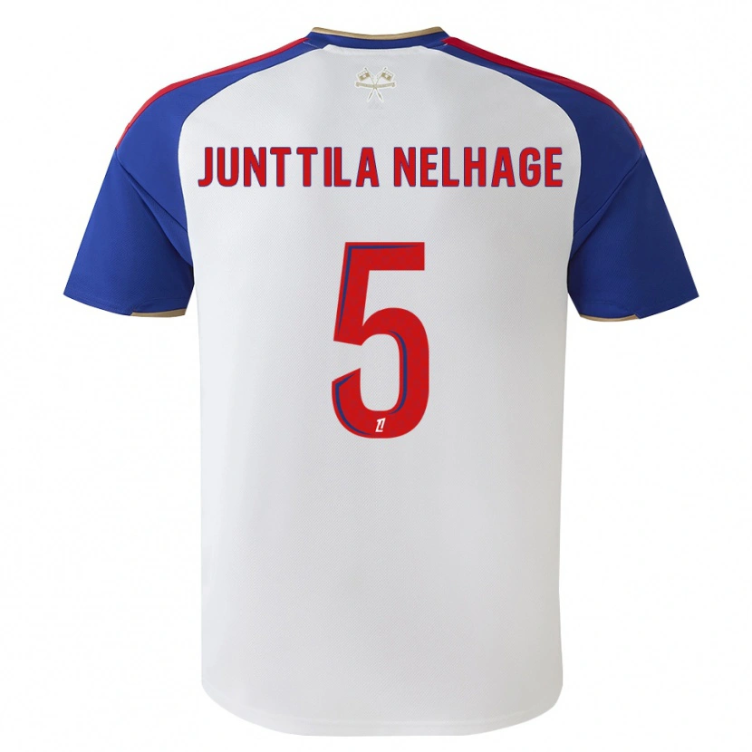Danxen Mænd Elma Junttila Nelhage #5 Kongeblå Rød Hvid Hjemmebane Spillertrøjer 2026/27 Trøje T-Shirt