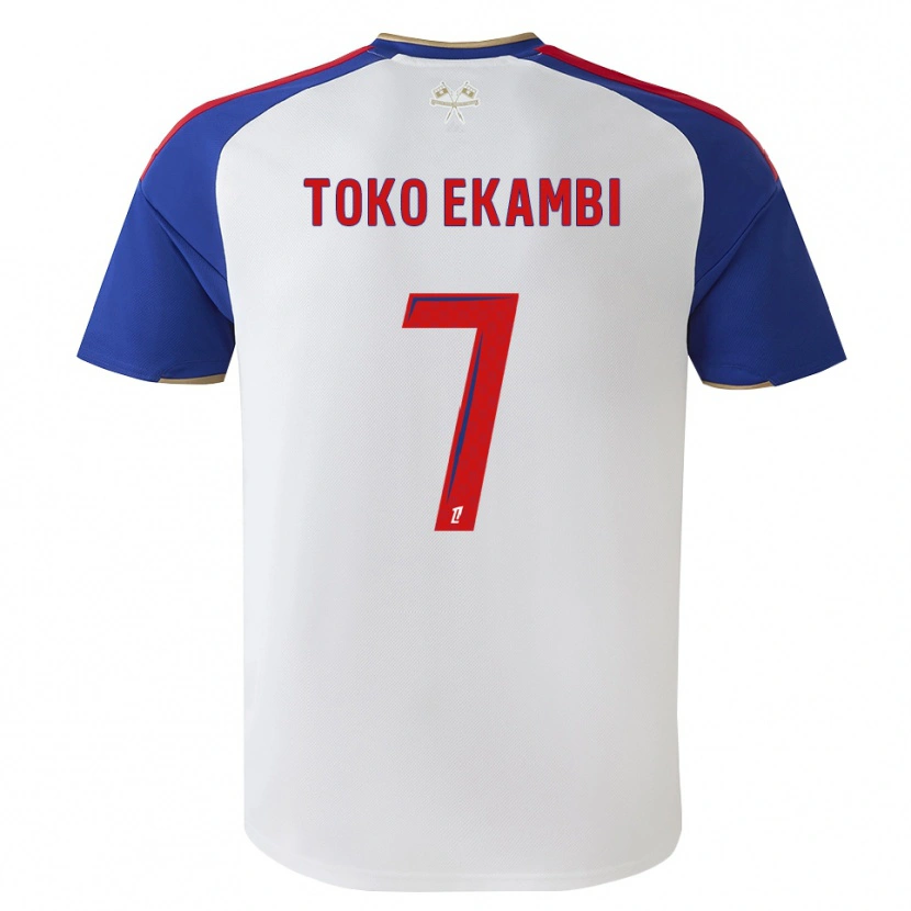Danxen Mænd Karl Toko Ekambi #7 Kongeblå Rød Hvid Hjemmebane Spillertrøjer 2026/27 Trøje T-Shirt
