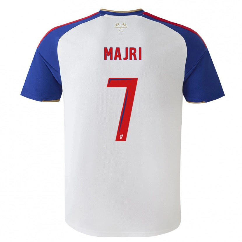 Danxen Mænd Amel Majri #7 Kongeblå Rød Hvid Hjemmebane Spillertrøjer 2026/27 Trøje T-Shirt