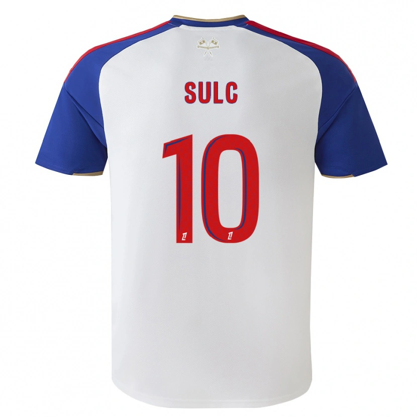 Danxen Mænd Pavel Sulc #10 Kongeblå Rød Hvid Hjemmebane Spillertrøjer 2026/27 Trøje T-Shirt