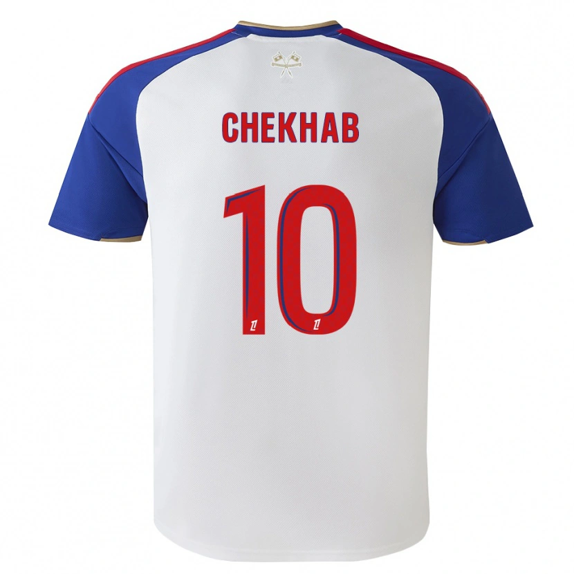 Danxen Mænd Hedi Chekhab #10 Kongeblå Rød Hvid Hjemmebane Spillertrøjer 2026/27 Trøje T-Shirt