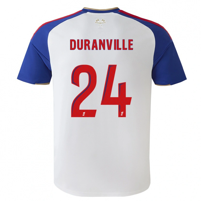 Danxen Mænd Julien Duranville #24 Kongeblå Rød Hvid Hjemmebane Spillertrøjer 2026/27 Trøje T-Shirt