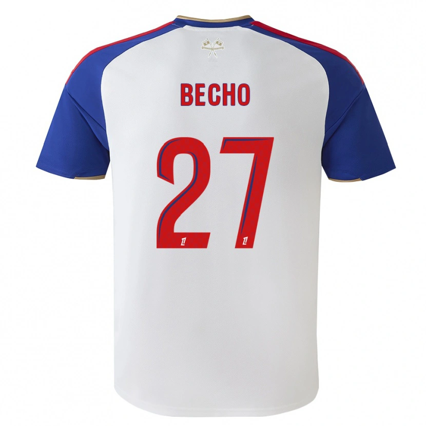 Danxen Mænd Vicki Bècho #27 Kongeblå Rød Hvid Hjemmebane Spillertrøjer 2026/27 Trøje T-Shirt