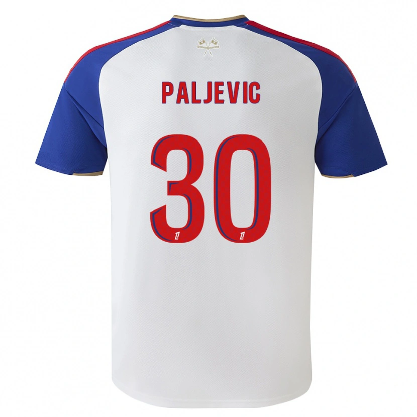 Danxen Mænd Alyssia Paljevic #30 Kongeblå Rød Hvid Hjemmebane Spillertrøjer 2026/27 Trøje T-Shirt