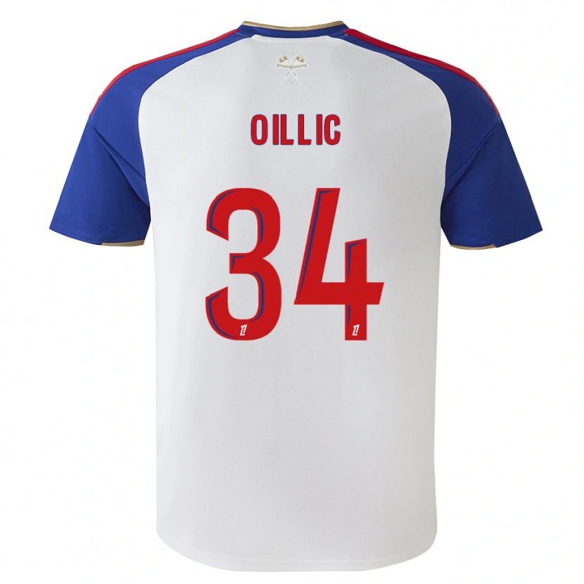 Danxen Mænd Laureen Oillic #34 Kongeblå Rød Hvid Hjemmebane Spillertrøjer 2026/27 Trøje T-Shirt