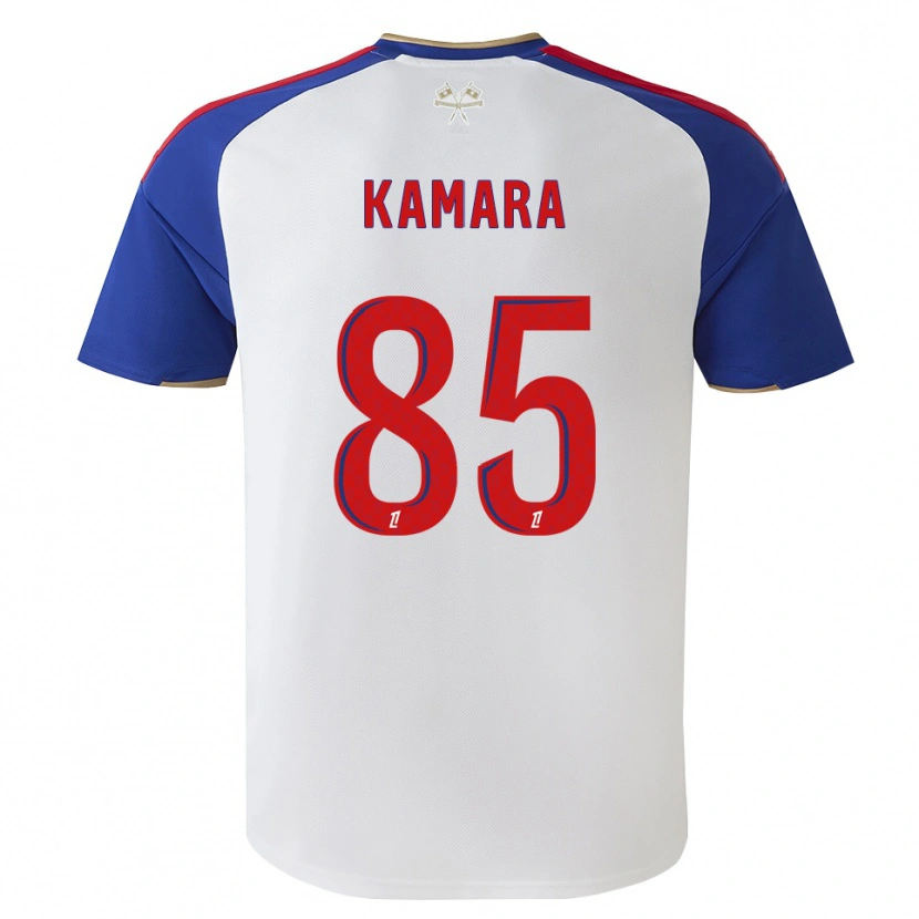 Danxen Mænd Noham Kamara #85 Kongeblå Rød Hvid Hjemmebane Spillertrøjer 2026/27 Trøje T-Shirt