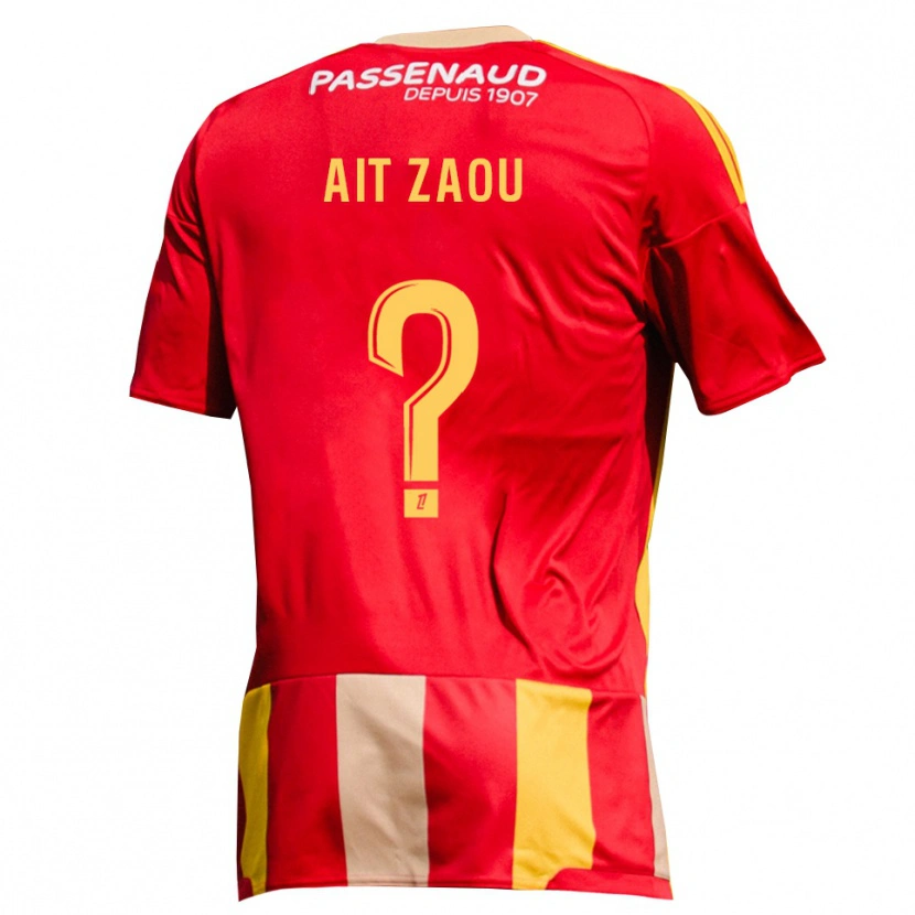Danxen Mænd Yassir Ait Zaou #0 Rød Gul Grøn Hjemmebane Spillertrøjer 2026/27 Trøje T-Shirt