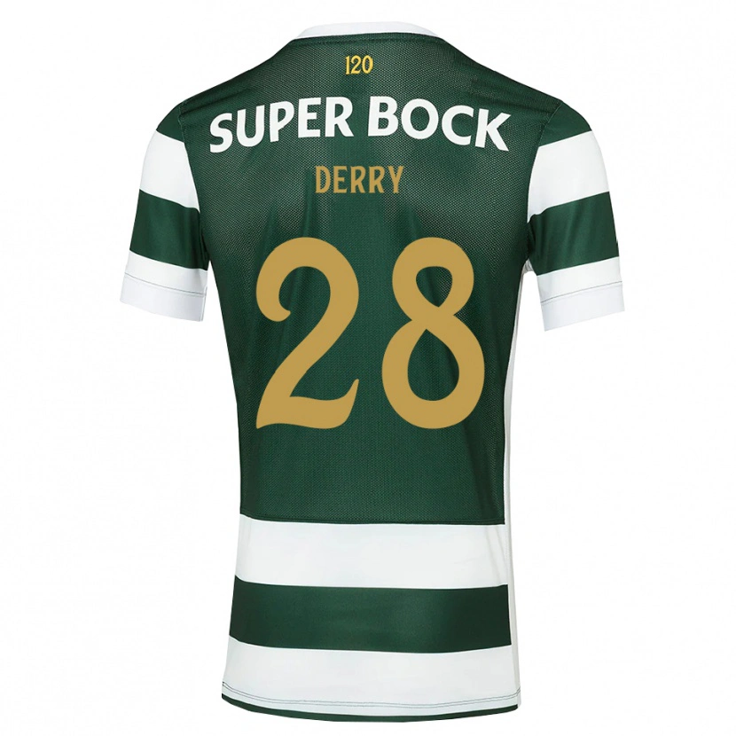 Danxen Mænd Jesse Derry #28 Mørkskifergrå Hvid Hjemmebane Spillertrøjer 2026/27 Trøje T-Shirt