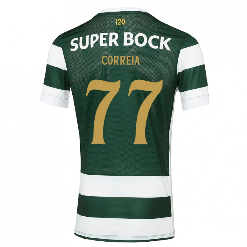 Danxen Mænd Alícia Correia #77 Mørkskifergrå Hvid Hjemmebane Spillertrøjer 2026/27 Trøje T-Shirt