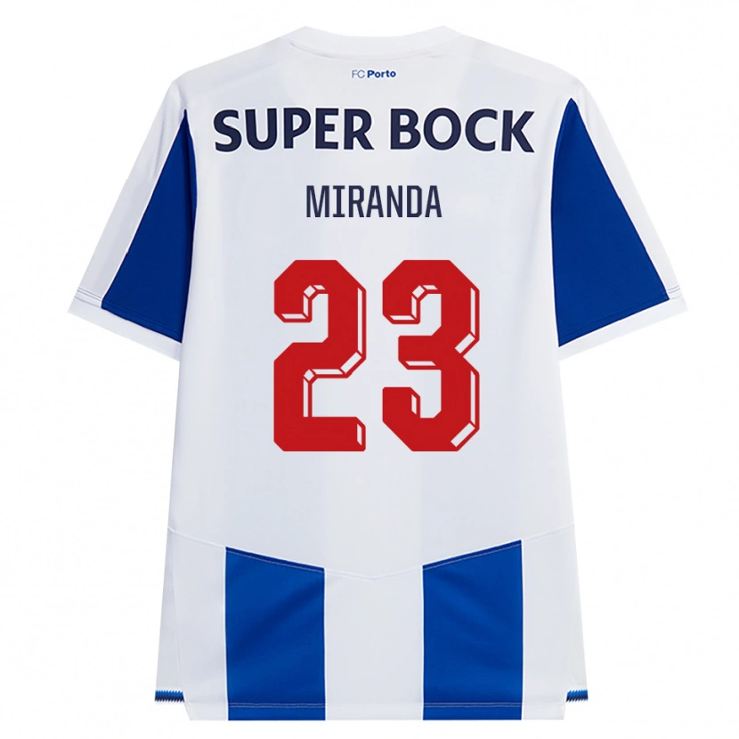 Danxen Mænd João Miranda #23 Blå Hvid Rød Hjemmebane Spillertrøjer 2026/27 Trøje T-Shirt