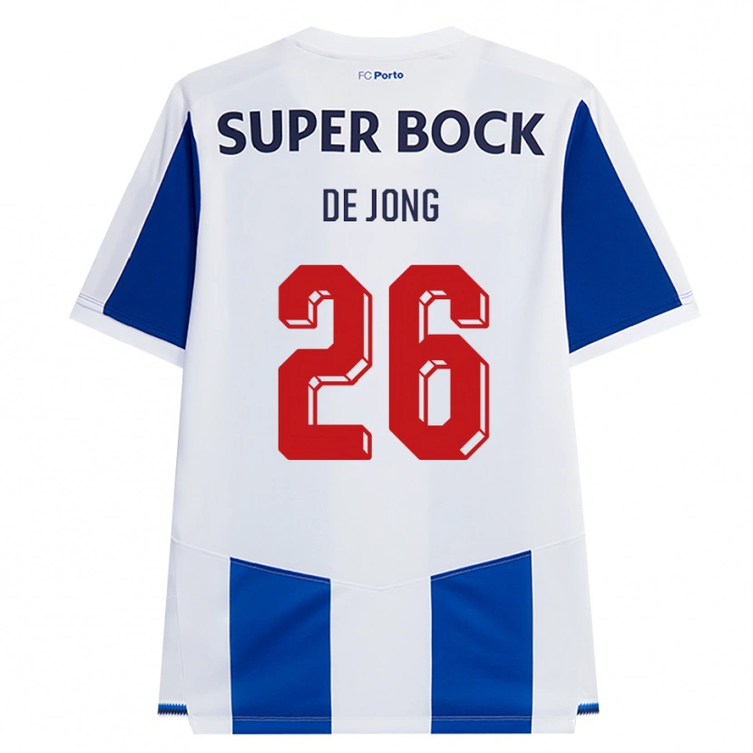 Danxen Mænd Luuk De Jong #26 Blå Hvid Rød Hjemmebane Spillertrøjer 2026/27 Trøje T-Shirt