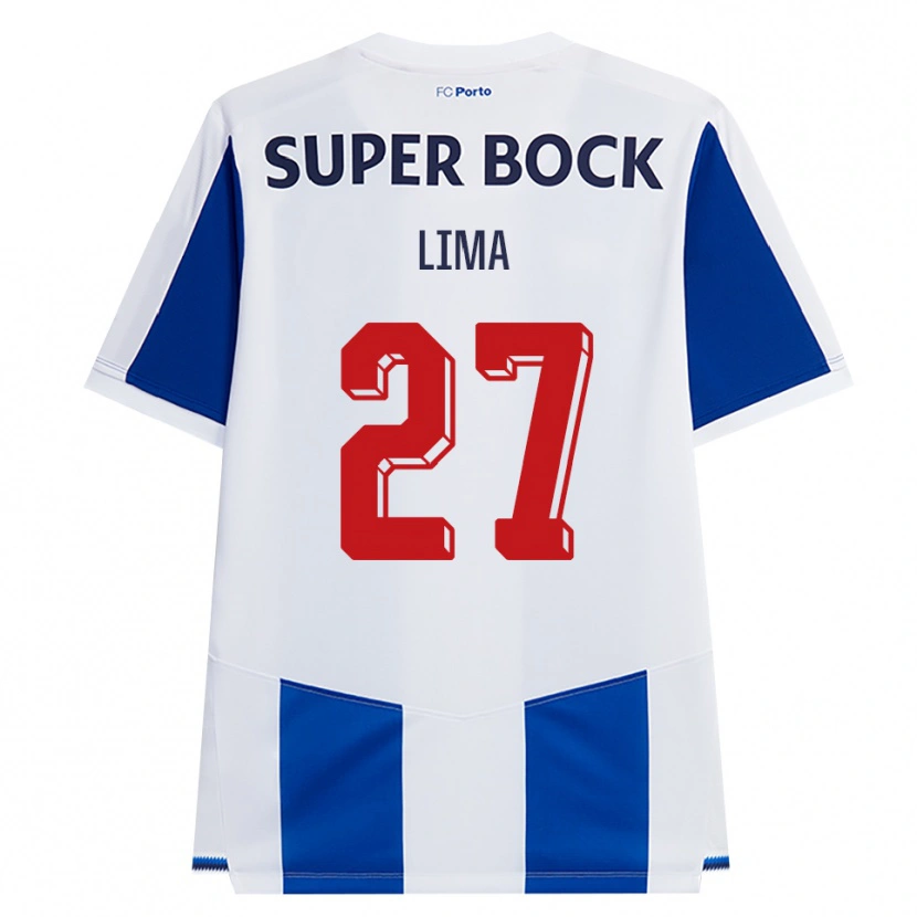 Danxen Mænd Cláudia Lima #27 Blå Hvid Rød Hjemmebane Spillertrøjer 2026/27 Trøje T-Shirt