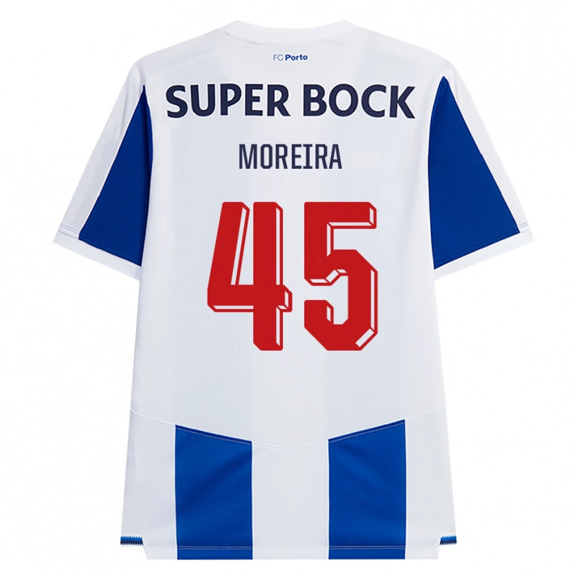 Danxen Mænd João Moreira #45 Blå Hvid Rød Hjemmebane Spillertrøjer 2026/27 Trøje T-Shirt