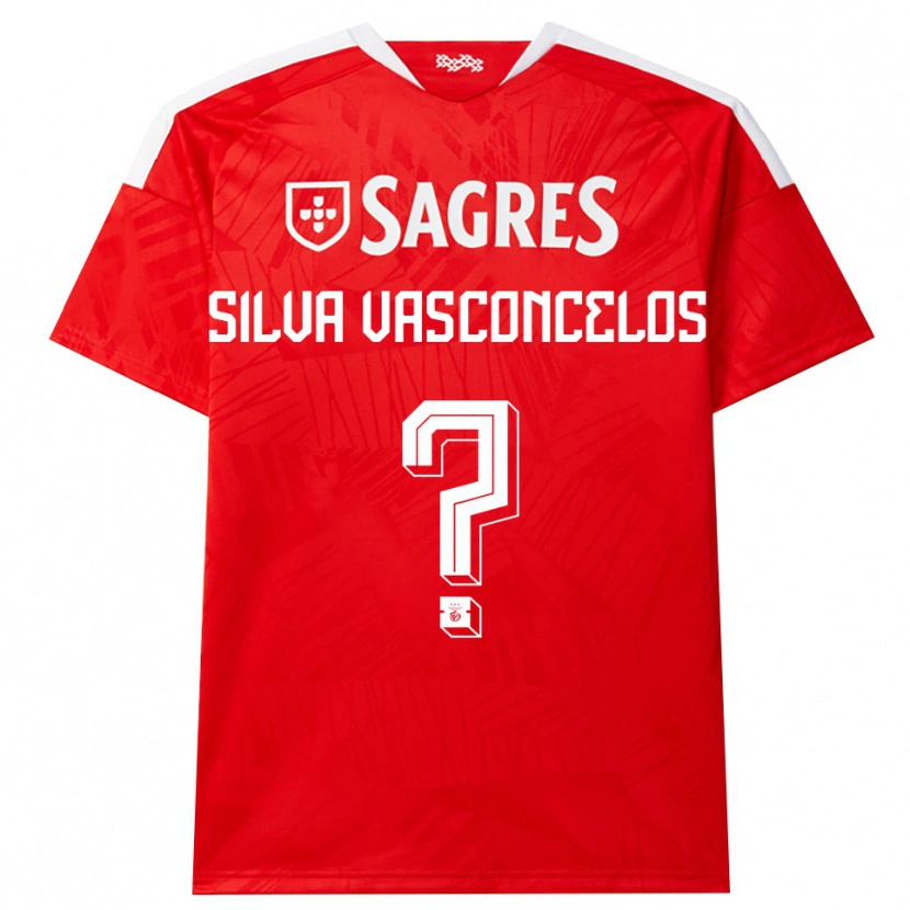 Danxen Mænd Martim Silva Vasconcelos #0 Rød Hvid Gul Hjemmebane Spillertrøjer 2026/27 Trøje T-Shirt