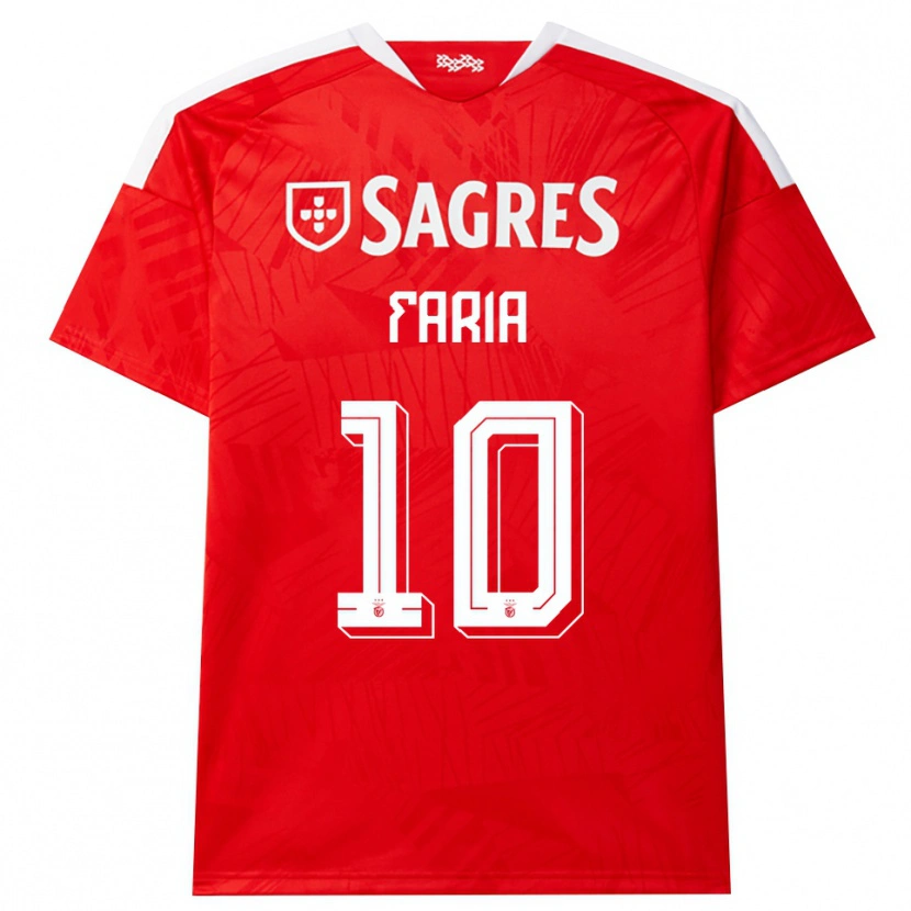 Danxen Mænd Andreia Faria #10 Rød Hvid Gul Hjemmebane Spillertrøjer 2026/27 Trøje T-Shirt