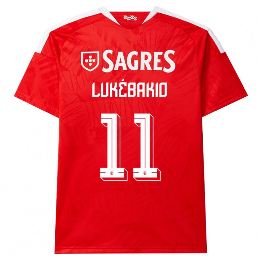 Danxen Mænd Dodi Lukébakio #11 Rød Hvid Gul Hjemmebane Spillertrøjer 2026/27 Trøje T-Shirt