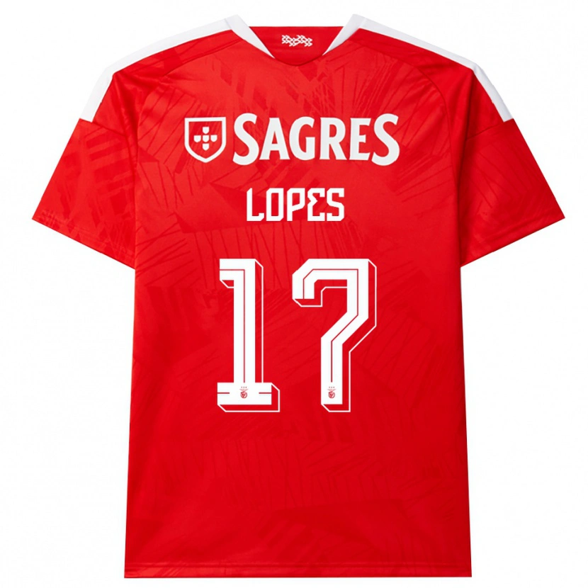 Danxen Mænd Simão Lopes #17 Rød Hvid Gul Hjemmebane Spillertrøjer 2026/27 Trøje T-Shirt