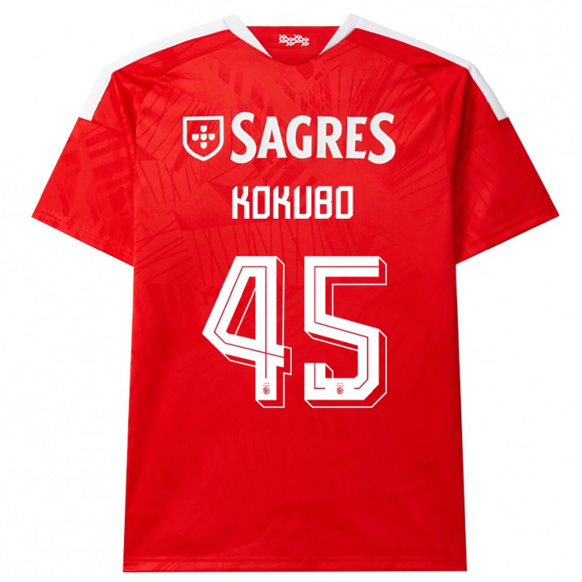 Danxen Mænd Leo Kokubo #45 Rød Hvid Gul Hjemmebane Spillertrøjer 2026/27 Trøje T-Shirt