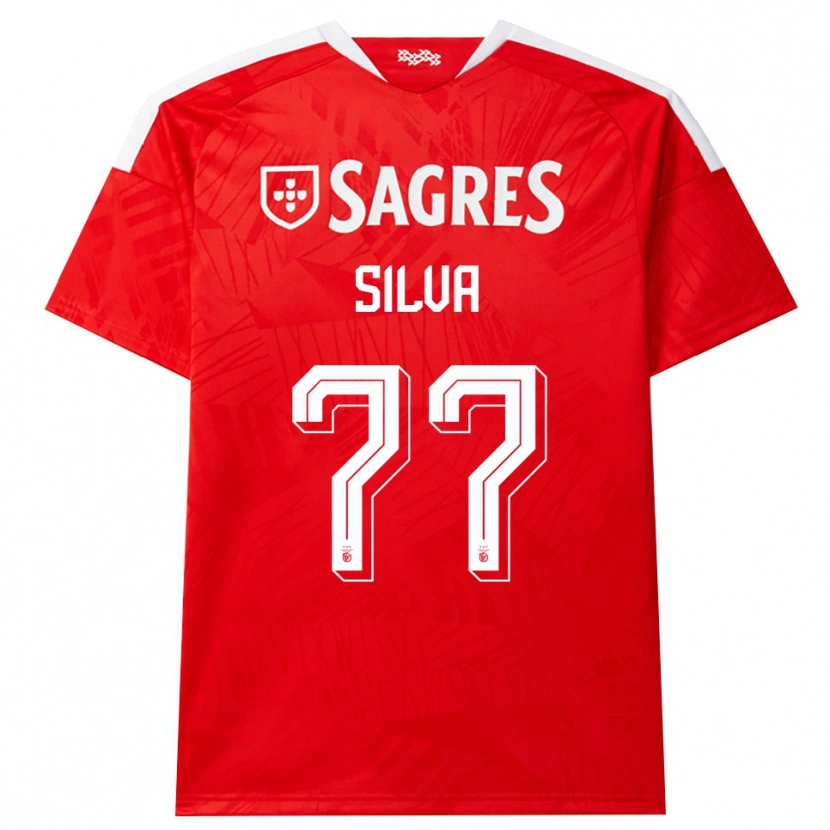 Danxen Mænd Jessica Silva #77 Rød Hvid Gul Hjemmebane Spillertrøjer 2026/27 Trøje T-Shirt