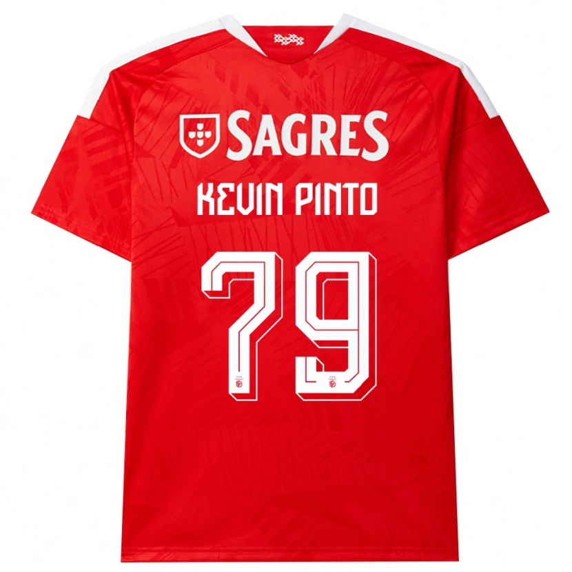 Danxen Mænd Kevin Pinto #79 Rød Hvid Gul Hjemmebane Spillertrøjer 2026/27 Trøje T-Shirt