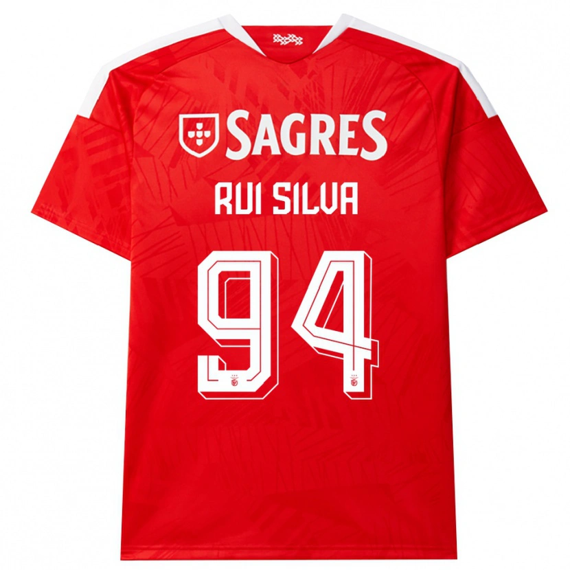 Danxen Mænd Rui Silva #94 Rød Hvid Gul Hjemmebane Spillertrøjer 2026/27 Trøje T-Shirt