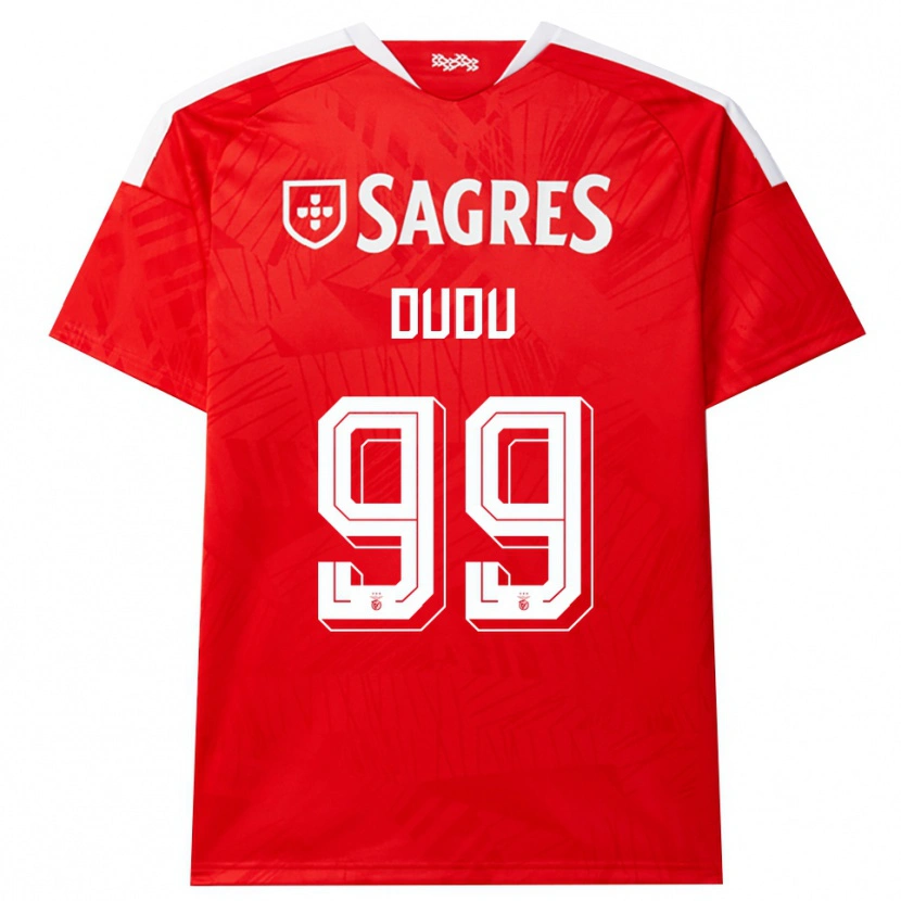 Danxen Mænd Dudu #99 Rød Hvid Gul Hjemmebane Spillertrøjer 2026/27 Trøje T-Shirt