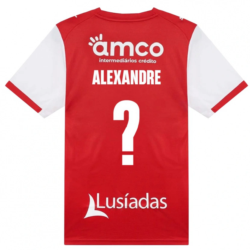 Danxen Mænd Daniel Alexandre #0 Hvid Rød Sort Hjemmebane Spillertrøjer 2026/27 Trøje T-Shirt