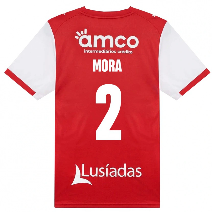 Danxen Mænd Ziad Mora #2 Hvid Rød Sort Hjemmebane Spillertrøjer 2026/27 Trøje T-Shirt