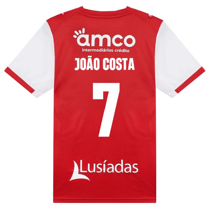 Danxen Mænd João Costa #7 Hvid Rød Sort Hjemmebane Spillertrøjer 2026/27 Trøje T-Shirt