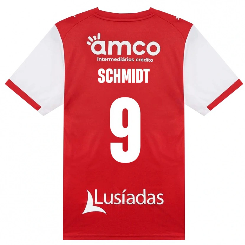 Danxen Mænd Malu Schmidt #9 Hvid Rød Sort Hjemmebane Spillertrøjer 2026/27 Trøje T-Shirt