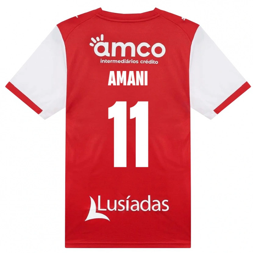 Danxen Mænd Jolina Amani #11 Hvid Rød Sort Hjemmebane Spillertrøjer 2026/27 Trøje T-Shirt