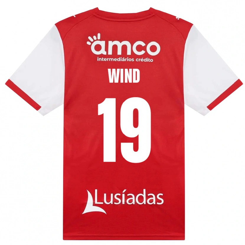 Danxen Mænd Jonas Wind #19 Hvid Rød Sort Hjemmebane Spillertrøjer 2026/27 Trøje T-Shirt