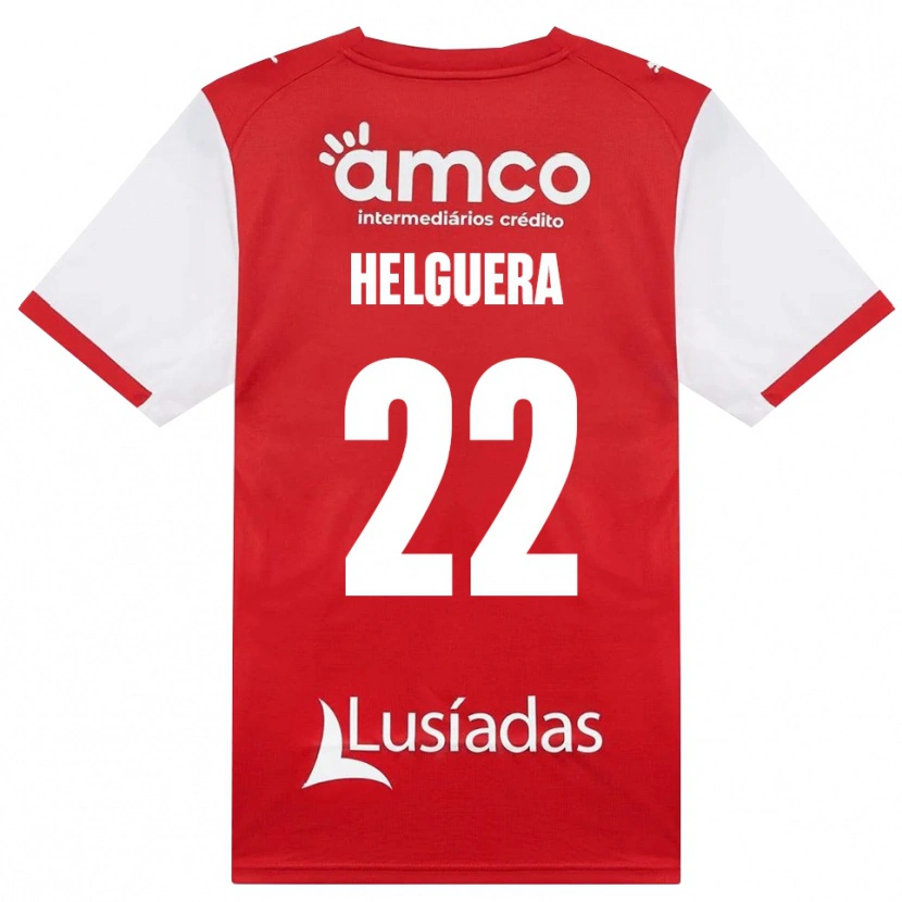 Danxen Mænd Thiago Helguera #22 Hvid Rød Sort Hjemmebane Spillertrøjer 2026/27 Trøje T-Shirt