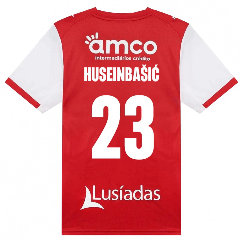 Danxen Mænd Denis Huseinbasic #23 Hvid Rød Sort Hjemmebane Spillertrøjer 2026/27 Trøje T-Shirt
