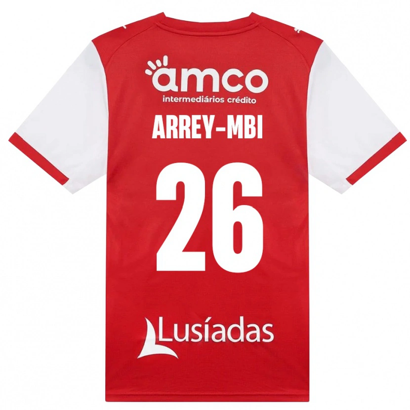 Danxen Mænd Bright Arrey-Mbi #26 Hvid Rød Sort Hjemmebane Spillertrøjer 2026/27 Trøje T-Shirt