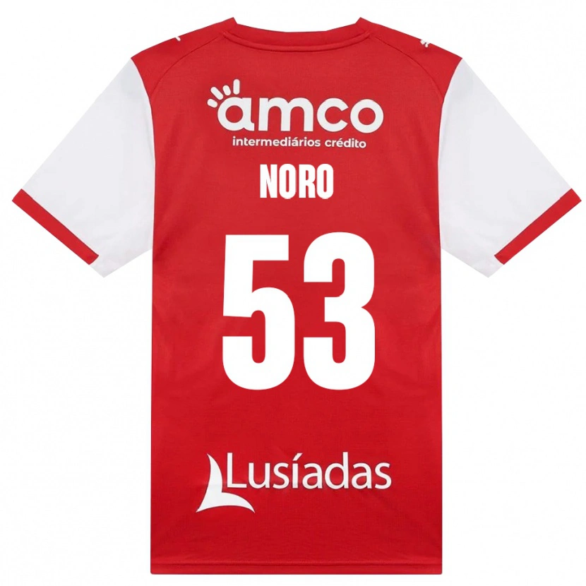 Danxen Mænd Jonatás Noro #53 Hvid Rød Sort Hjemmebane Spillertrøjer 2026/27 Trøje T-Shirt