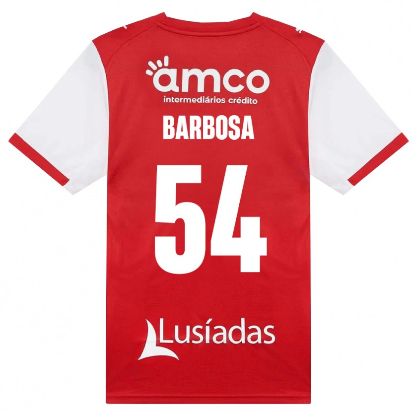 Danxen Mænd Gui Barbosa #54 Hvid Rød Sort Hjemmebane Spillertrøjer 2026/27 Trøje T-Shirt
