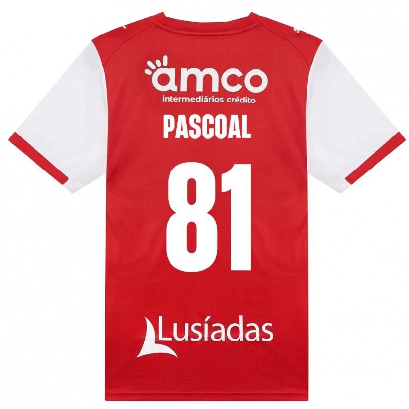 Danxen Mænd Fodé Pascoal #81 Hvid Rød Sort Hjemmebane Spillertrøjer 2026/27 Trøje T-Shirt