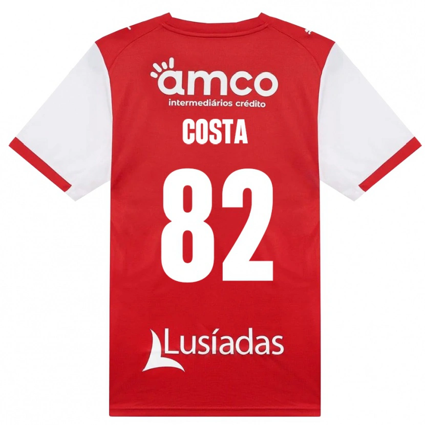 Danxen Mænd Gui Costa #82 Hvid Rød Sort Hjemmebane Spillertrøjer 2026/27 Trøje T-Shirt