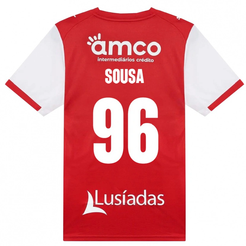 Danxen Mænd Afonso Dias Sousa #96 Hvid Rød Sort Hjemmebane Spillertrøjer 2026/27 Trøje T-Shirt