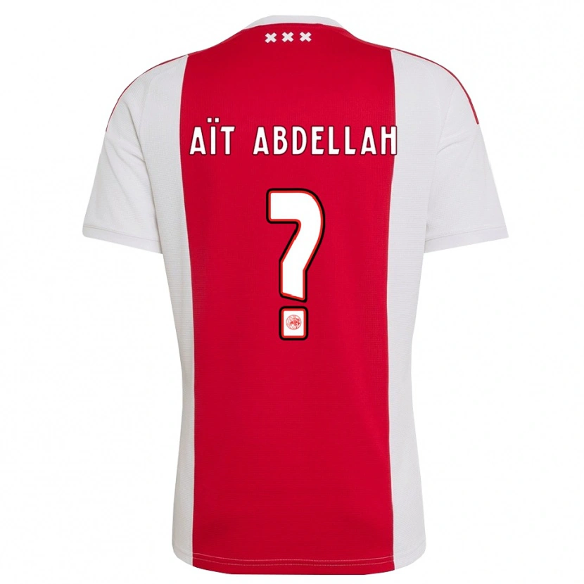 Danxen Mænd Waleed Aït Abdellah #0 Rød Hvid Gul Hjemmebane Spillertrøjer 2026/27 Trøje T-Shirt