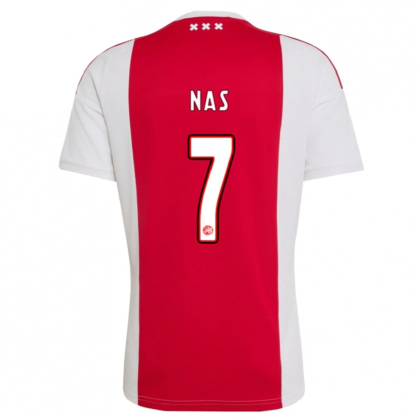 Danxen Mænd Luca Nas #7 Rød Hvid Gul Hjemmebane Spillertrøjer 2026/27 Trøje T-Shirt
