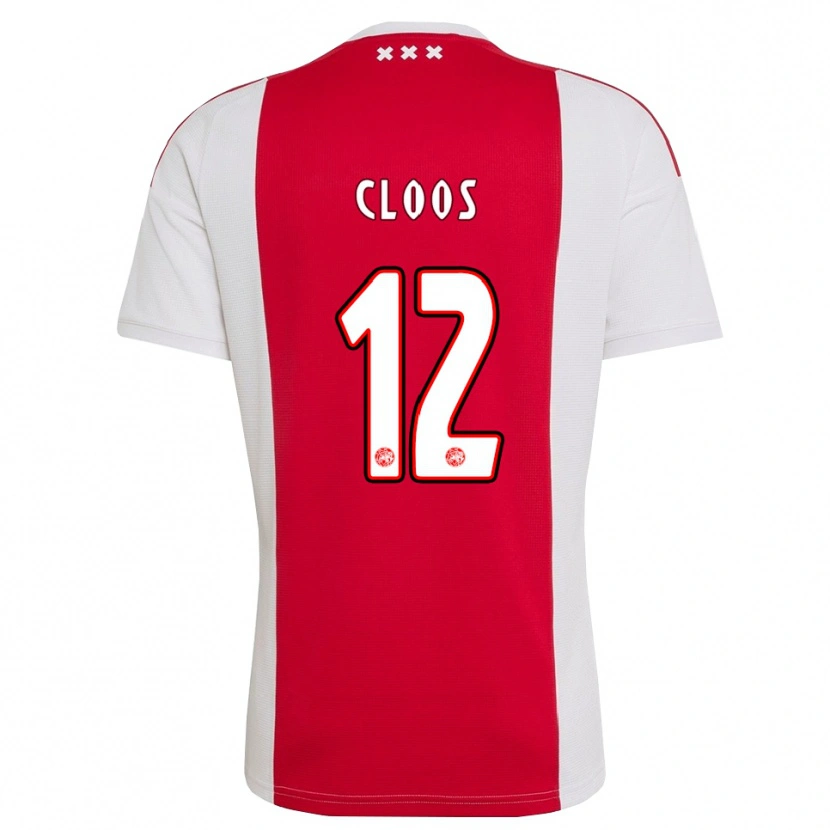 Danxen Mænd Cino Cloos #12 Rød Hvid Gul Hjemmebane Spillertrøjer 2026/27 Trøje T-Shirt