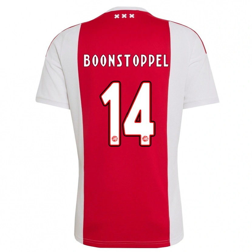 Danxen Mænd Jesse Boonstoppel #14 Rød Hvid Gul Hjemmebane Spillertrøjer 2026/27 Trøje T-Shirt